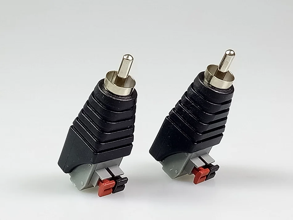 Escam 10 Stks/partij Rca Av Balun Connector Plug Schroef Terminal Geperst Type Cat5 Naar Cctv Camera Video