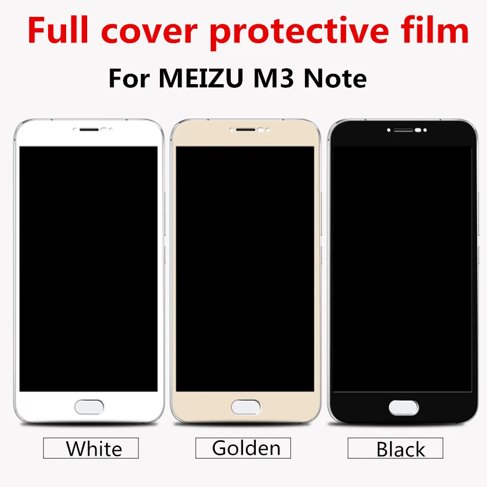 كامل غطاء الزجاج المقسى ل Meizu M3 M3 ملاحظة M3S S Meilan 3 Meilan3 M3note Note3 واقي للشاشة طبقة رقيقة واقية الحرس