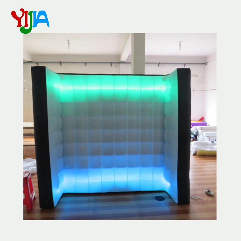 Cute Backdrop Light On Top And Bottom Popular Inflatable Led Wall For Wedding Party