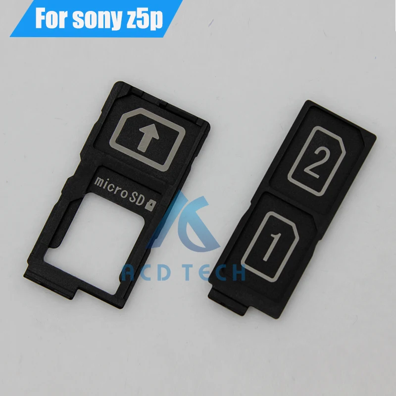 Asli baru penggantian untuk sony xperia z5premium e6883 e6853 e6833 sim pemegang pembaca kartu sim tray