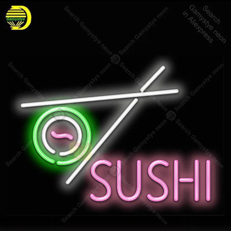 

Sushi with Sushi Graphic Neon Light Sign Neon Bulb Sign Decor Shop Store Coffee Neon lamp anuncio luminoso Atarii Dropshipping