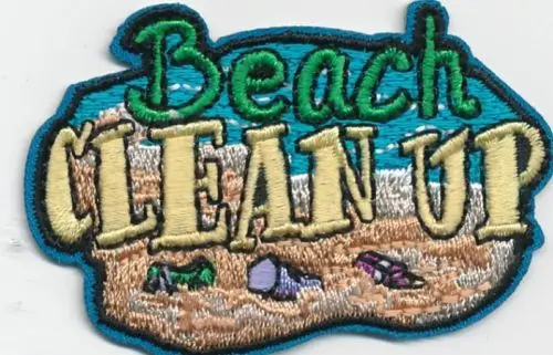 Girl Boy Club BEACH CLEAN UP Coastal Pick Fun Patches Crests Badges SCOUT GUIDE