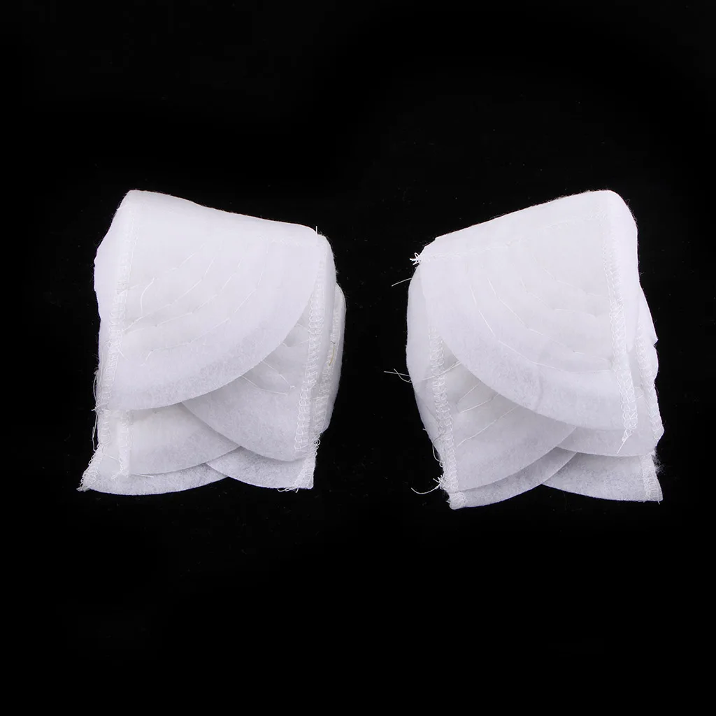 5 Pairs White Cotton Shoulder Pads insert Suits Sew in for Women Men