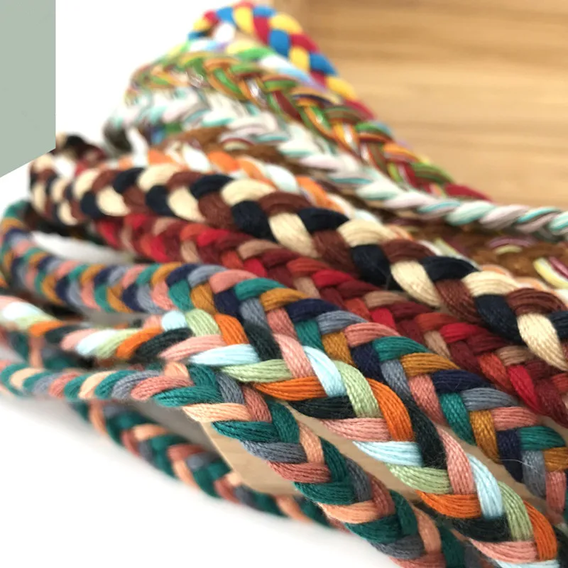 3 strands braided rope cap rope flat DIY decorative rope waist rope hair clothing accessories DIY material