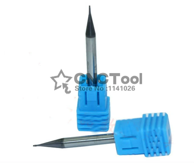 Fresas de carburo de tungsteno de 2 flautas, 1 unidad, 2f-0. 4*0,8*4*50, 0,4mm, fresadora CNC HRC55