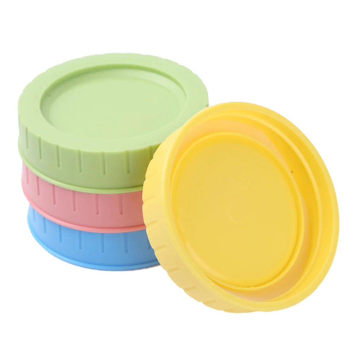 Leakproof Mason Jar Lids, Replacement Caps, Silicone Sealing Rings, Mason Jars, Mug, Canning, Drinking Jars, 2 Pcs, 4 Pcs