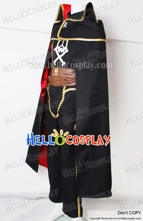 Galaxy Express 999 Cosplay Captain Harlock Costume H008