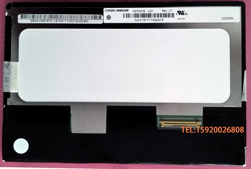 7 inches HD IPS LCD screen N070ICG-LD1/LD4 resolution 1280X800LVDS40PIN interface