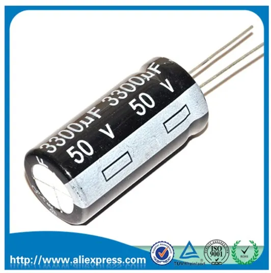 10PCS 35V 3300UF 35 V / 3300 UF Electrolytic Capacitor Size 16*25MM 3300UF 35V Aluminum electrolytic capacitor