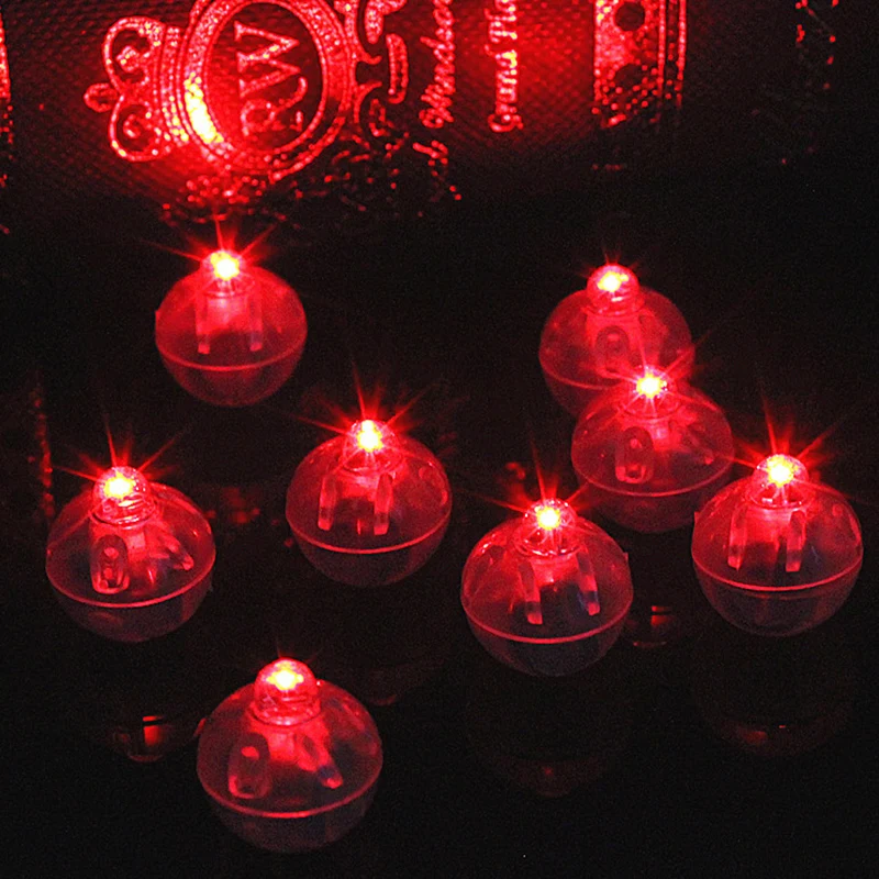 20pcs Party Mini Round led light for lamps balloon lights eid ramadan birthday Wedding christmas halloween party decorations