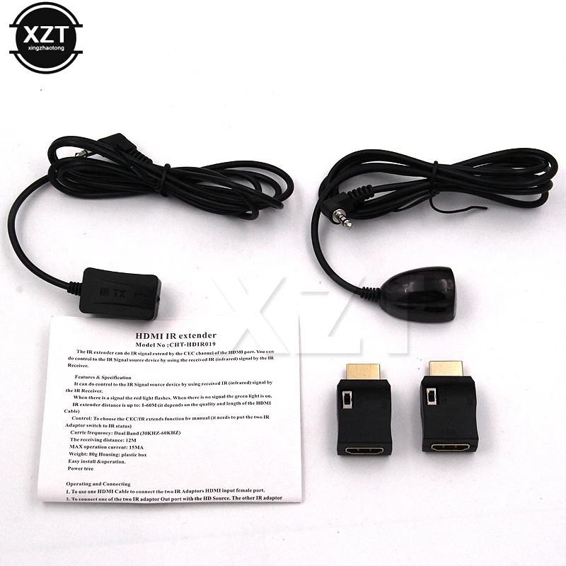 High Quality IR Extender Over HDMI-Compatible Remote Control Adapters Receiver Transmitter Cable Kit Two-Way Switch