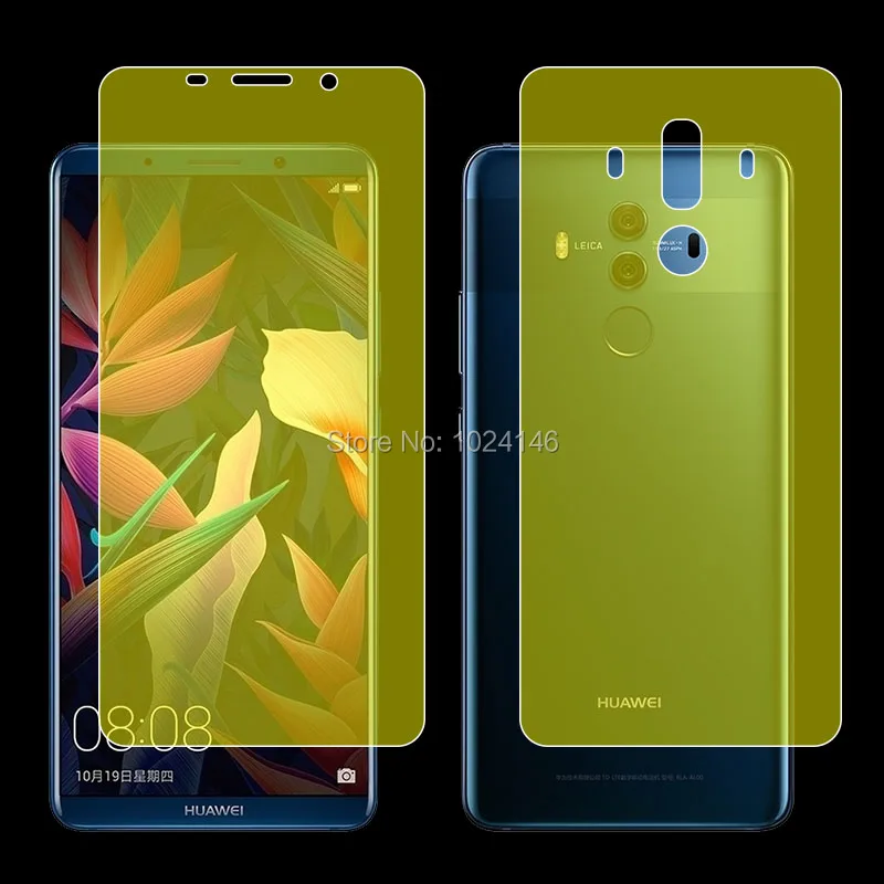 Front / Back Full Coverage Clear Soft TPU Film Screen Protector For Huawei Mate 10 Mate10 Pro Cover Curved Parts (Not Glass