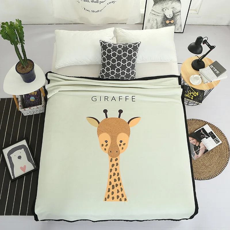 

Home Textile Solid Air/Sofa/Bedding Throws Cartoon Flannel Blanket Winter Warm Soft Bedsheet 150*200cm