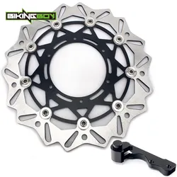 BIKINGBOY for Suzuki DR-Z DRZ 400 SM SuperMotard 05 06 07 08 09 K5 K6 K7 K8 K9 Oversize 320mm Front Disc Disk Rotor Bracket Set