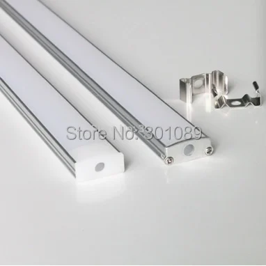 

10m (20pcs) a lot, 0.5m per piece, led aluminum profile for led strips with clear or milky diffuse cover