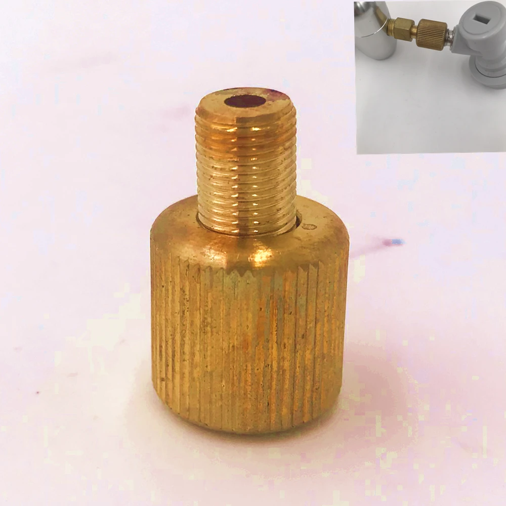 1/8 MFL thread turn 1/4 MFL  thread Crossover.Use for  Co2 Keg Charger Injector and Co2 Keg Charger kit