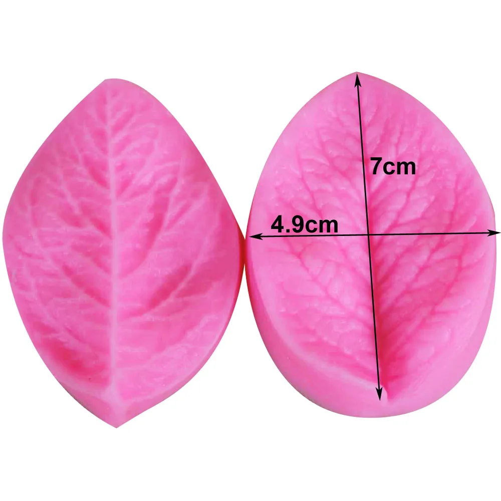 Rose Flower Leaf Petal Veiner &Cutter Silicone Mold Fondant Mould Bake Candy Clay Chocolate Gumpaste, Sugarcraft Forms CS262