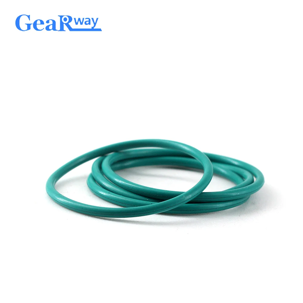 Gearway Green FKM O Ring Seal Gasket 1.8mm CS O Ring Sealing 70/71/73/75/117/120/125mm ID 70SH Hardness O Ring Seal Washer