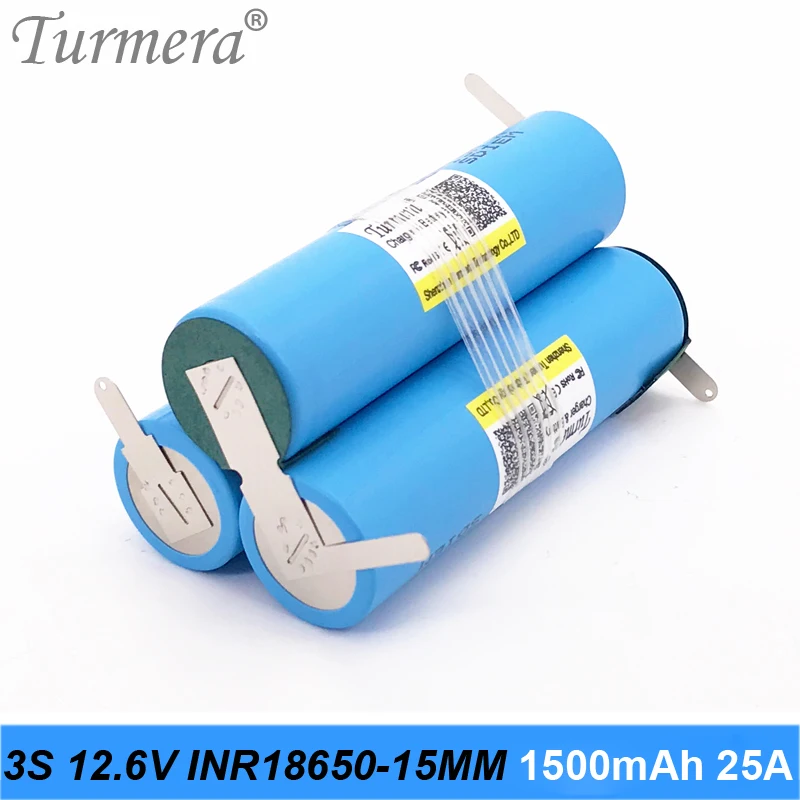 oryginalna bateria 18650 15M inr18650-15MM 1500mah 25A 10.8v 12.6v akumulator 18650 do wkrętarki akumulator niestandardowy pakiet