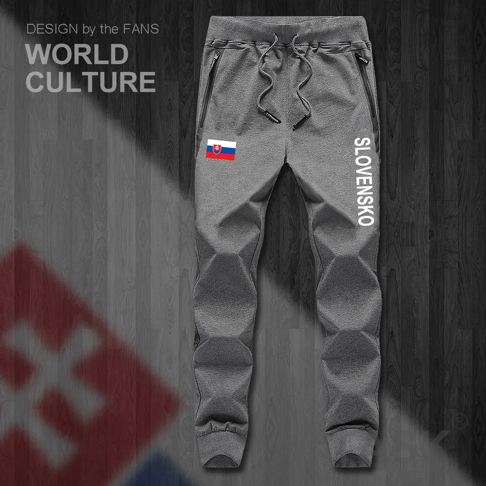 Slovak Republic Slovakia SVK Slovensko mens pants joggers jumpsuit sweatpants track sweat fitness fleece tactical casual nation