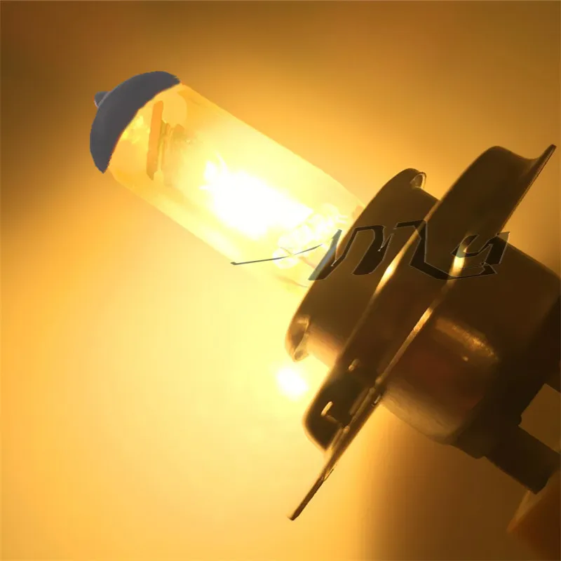 2pcs H4 100W Super Bright White Yellow Fog Halogen Bulb 100W Car Head Light Lamp h4 100W car styling car light source parking