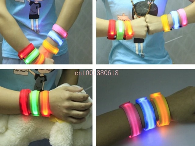 Free Shipping Lover's Nylon LED Flashing Arm Band Wrist Strap Armband For Outdoor Sports Night Activity Party Cheer 500pcs/lot