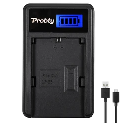 LP-E6NH LP-E6N LP-E6 LP-E6P LCD Battery Charger Compatible with Canon EOS 5DS, 5D IV/III/II, 5D Mark IV/III/II, 6D, 6D II, 7D