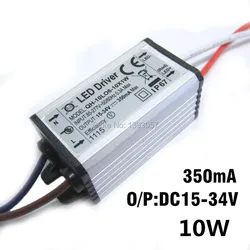 1 pcs 10 W di Alto Potere LED Driver Impermeabile IP67 350mA DC15-34V Corrente Costante di Alluminio LED di Alimentazione