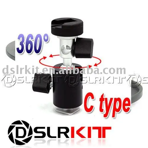 360 tipo c do suporte do suporte do suporte do suporte do flash do giro