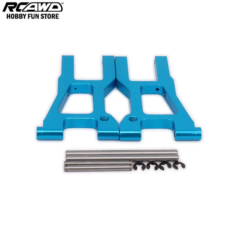 Rcawd Hpi RS4 Front Lower Suspension Arm Set Een-Arm Links Rechts Voor Rc Hobby Auto 1/10 Hpi RS4 113697 RS4004 6061-T6