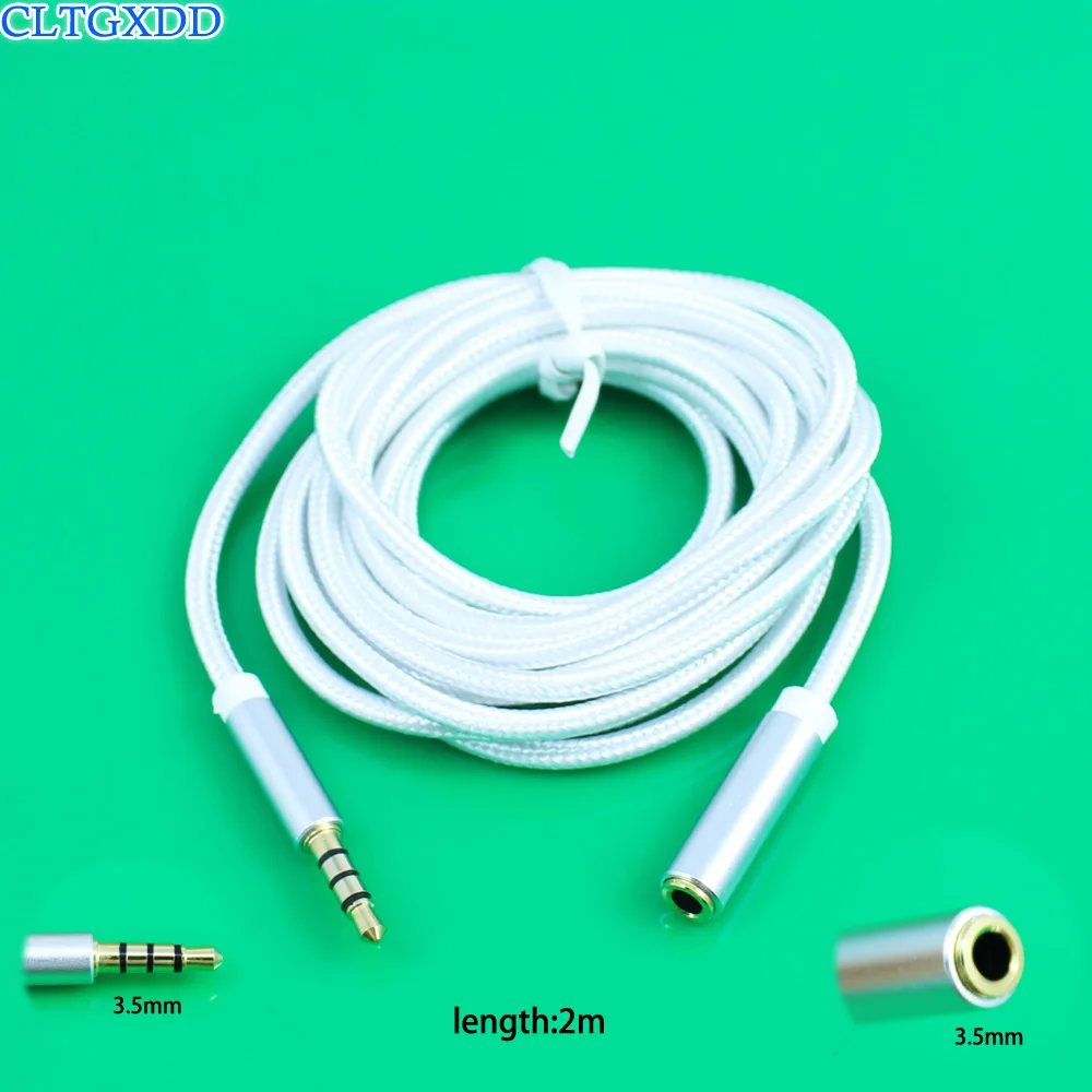 cltgxdd Earphone Extended Cable 3.5mm Male To Female Audio Extension Cord Headphone Lengthen Line Headset Adapter For PC Laptop