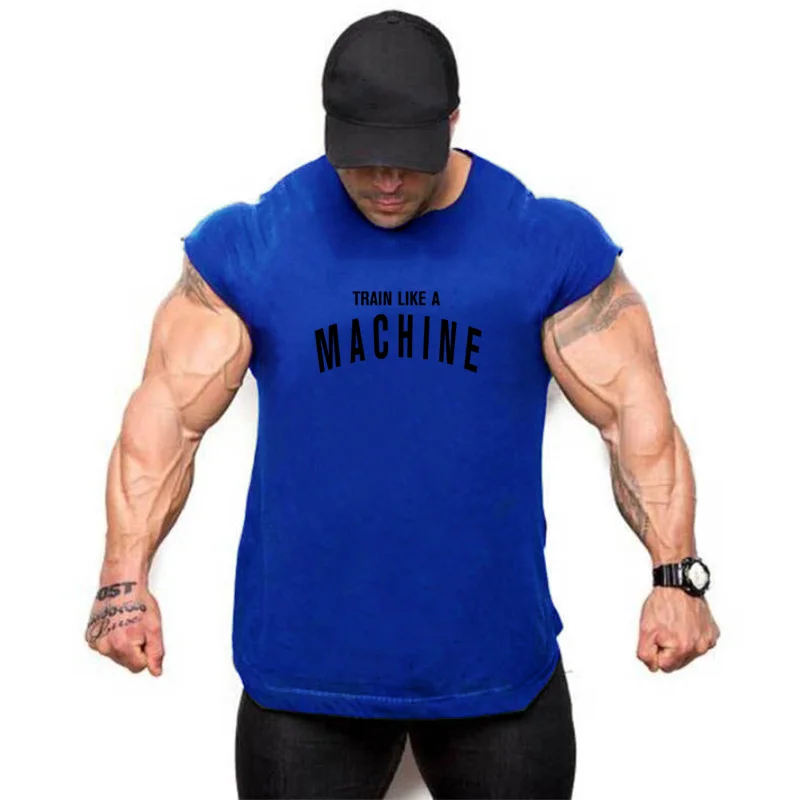 New Brand mens sleeveless shirts Summer men Tank Tops Gym Clothing Bodybuilding Undershirt Casual Fitness tanktops tees