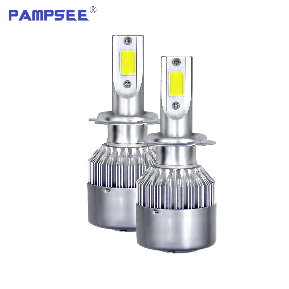 

PAMPSEE Car Headlight H4 LED H7 LED Bulb 3000K 6000K H1 H3 H8 H11 9005 HB3 9006 HB4 880 881 H27 LED 72W Yellow White Light 12V