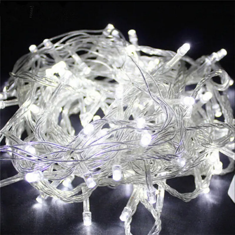 ECLH Holiday Led Christmas Lights Outdoor 100M 50M 30M 20M 10M 5M Led String Lights Decoration For Party Holiday Wedding Garland