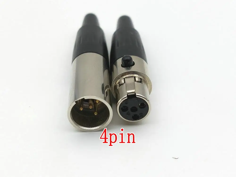 Imagem -03 - Xlr 3pin 4pin 5pin Pinos Plugue Macho Fêmea Conector de Adaptador 100 Peças