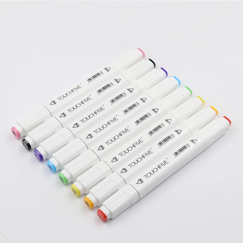 TOUCHFIVE 48 Colors Art Marker Set Dual Head Sketch Markers Brush Pen For Draw Manga Animation Design Art Supplies