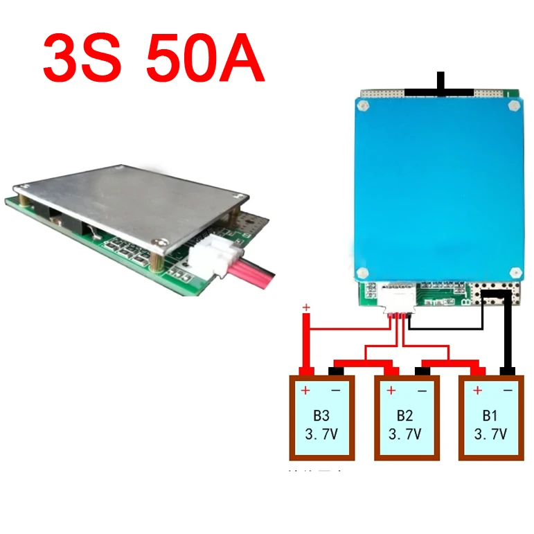 3S 12V 100A 50A 24A w/balans Li-ion Lipo płyta zabezpieczająca baterię litową prąd o dużym napięciu 18650 moduł BMS