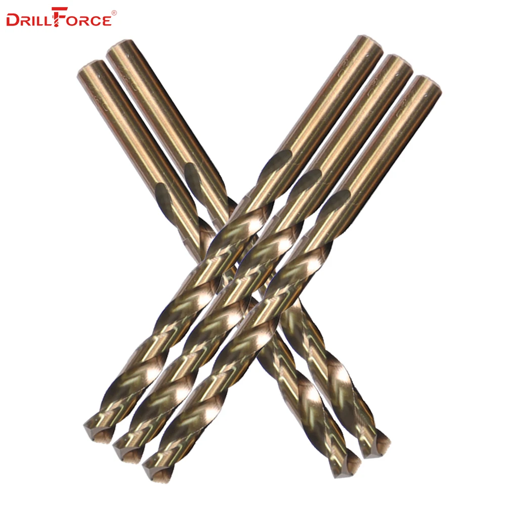 5PCS 7mm-13mm M35 HSS-CO Cobalt Drill Bits HSS Twist Drill Bit for stainless steel(7/7.5/8/8.5/9/10/10.5/11/11.5/12/12.5/13mm)