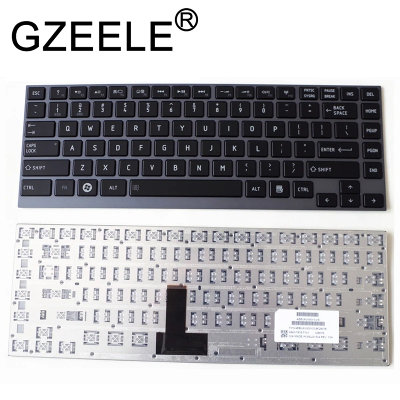 Klawiatura GZEELE US English do Toshiba Satellite U800W U845 U900 U920 U925 U940 R830 Z935 U835 Z835 R835 R700 U800 KB