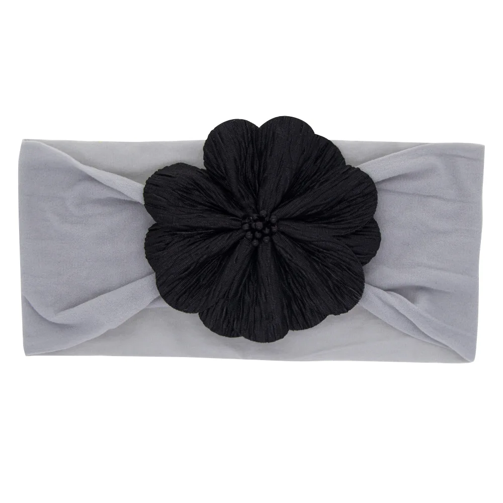 Yundfly Neue Baby Mädchen Baumwolle Nylon Stirnbänder Blume Knoten Hair Newborn Weiche Headwear Nette Geschenke Haar Zubehör