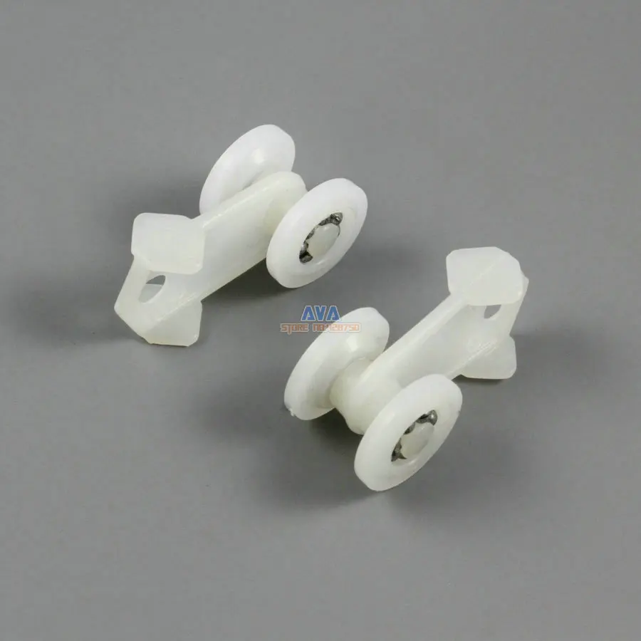 100 Pieces Curtain Track Roller Curtain Track Slide Gliders 15x32mm