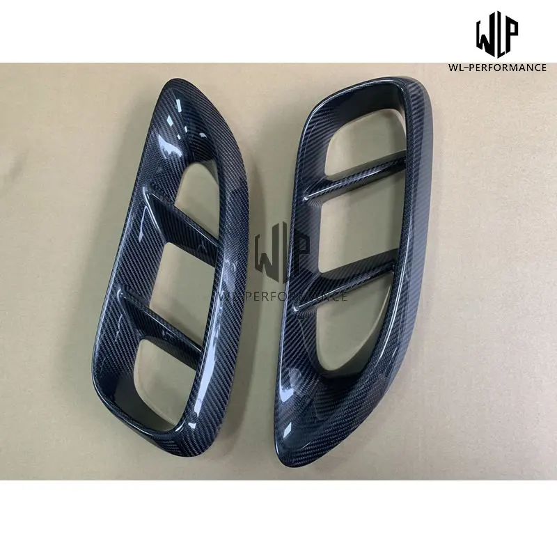 High Quality Carbon Fiber Side Air Vents Car Styling Fit For Porsche 718 Cayman Boxster 16-19