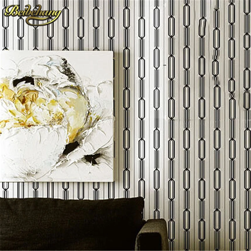 

beibehang papel de parede. Brown/yellow stripe background wall wallpaper for tv bedroom living room fine decor pvc vinyl wall