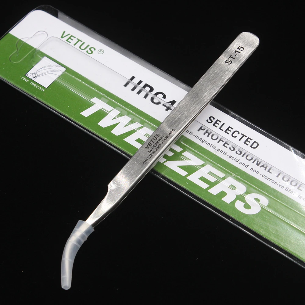 1PCS VETUS Stainless Steeltweezers Industrial Anti-static Tweezers watchmaker Repair Tools  ST-10/11/12/13/14/15