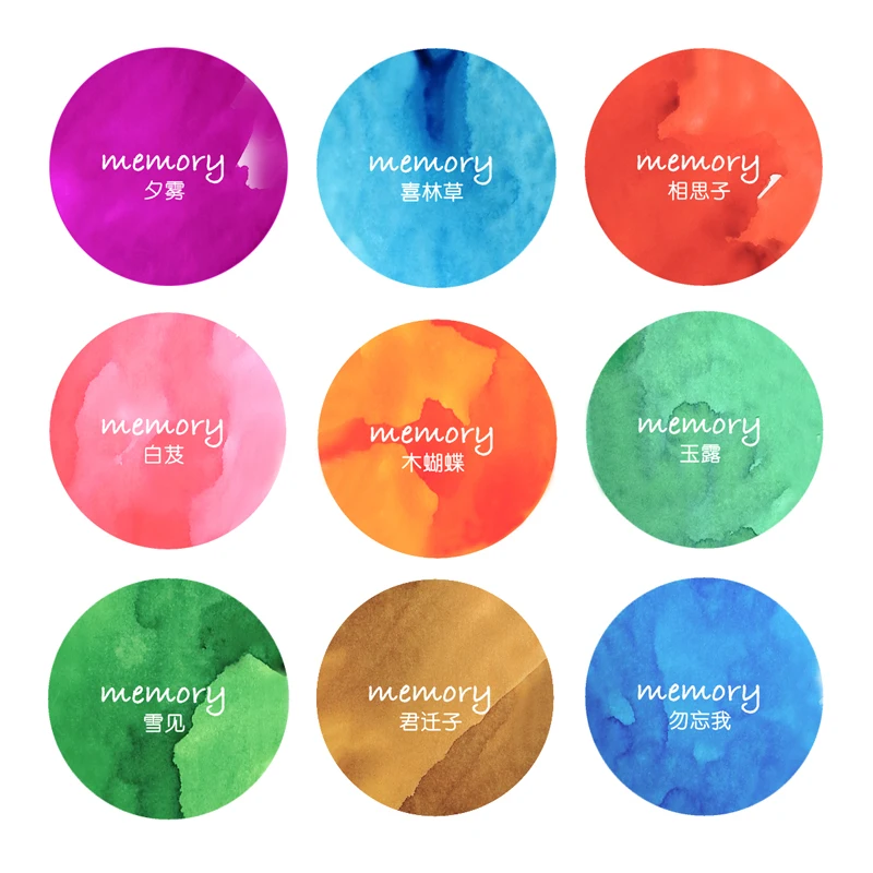 Pure Handmade Color Ink For Fountain Dip Pen Calligraphy Writing Painting Graffiti Non Carbon 5ml/bottle