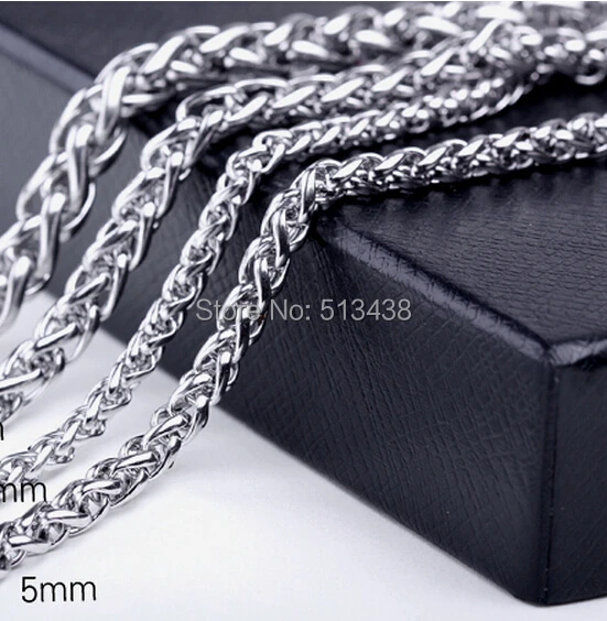 20meter Lot 6mm Stainless Steel Wheat braid Chain  Link jewelry finding / Marking Chain DIY