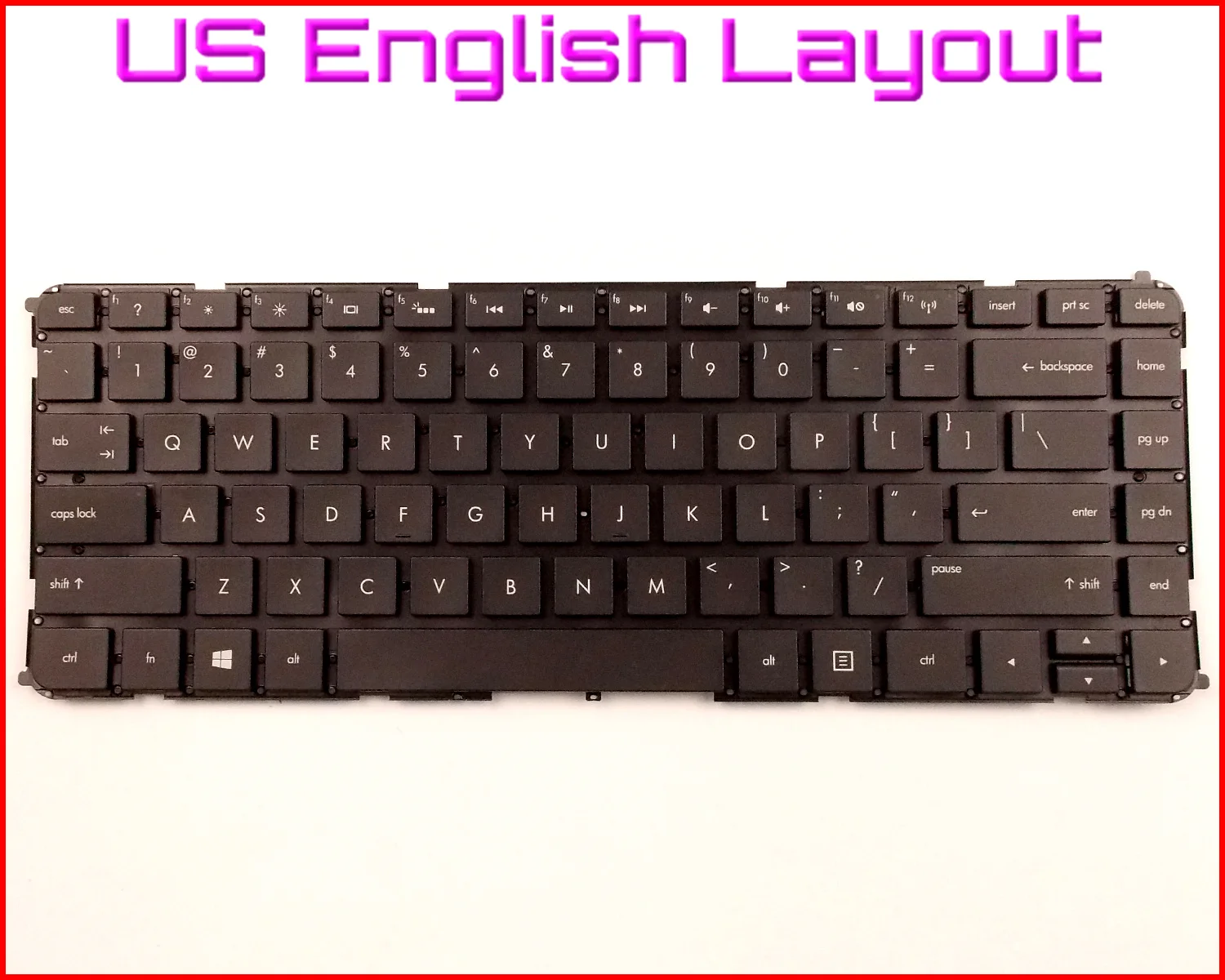 New Keyboard US English Version for HP Envy 4-1128tx 4-1202ed 4-1102ed 4-1010ed 6-1047cl 4-1120tu 4-1039tx Laptop No Frame