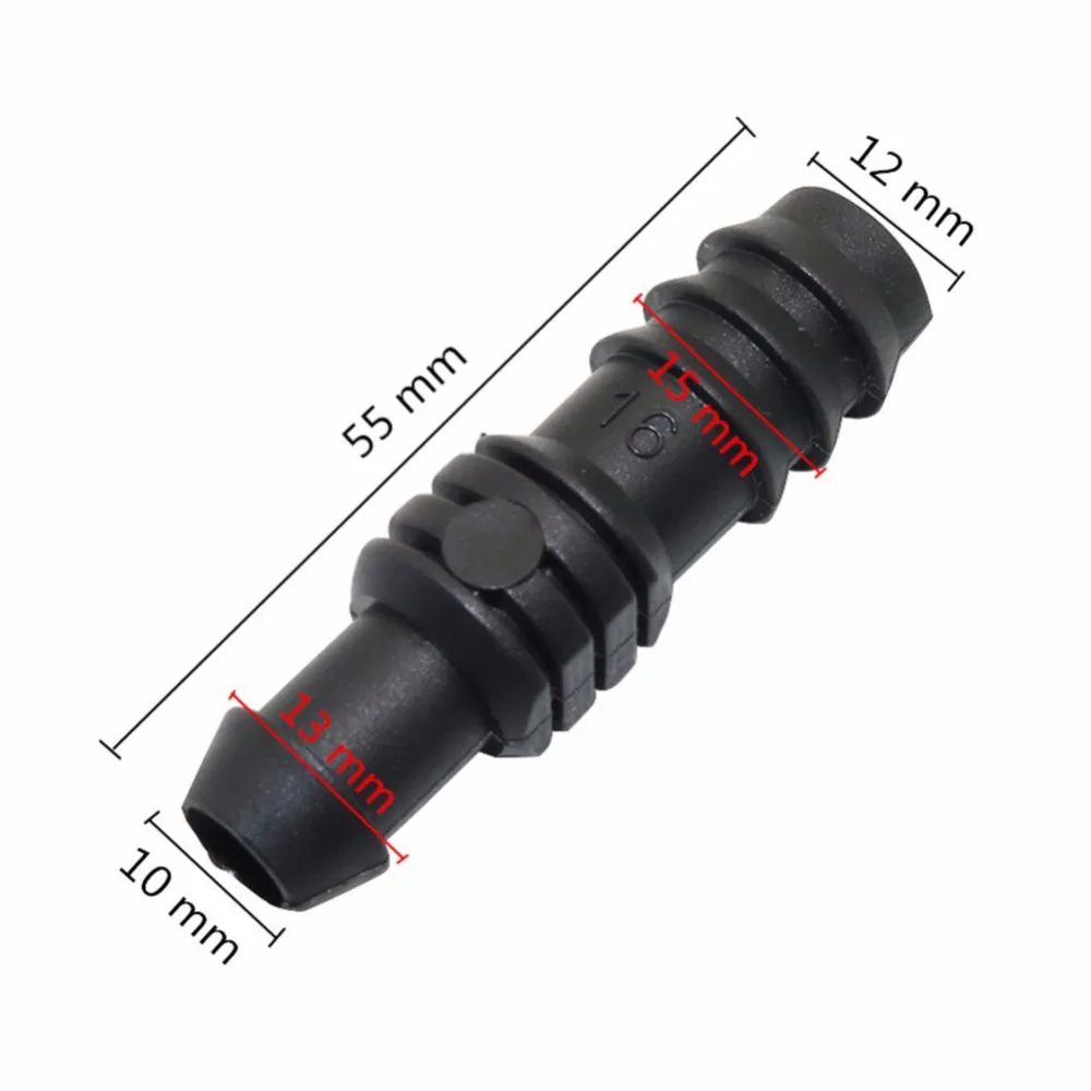 Kolczasty 12mm do 16mm wąż proste złącza wody w ogrodzie szybkozłącze złącze ogrodnictwo nawadnianie armatura 10 sztuk