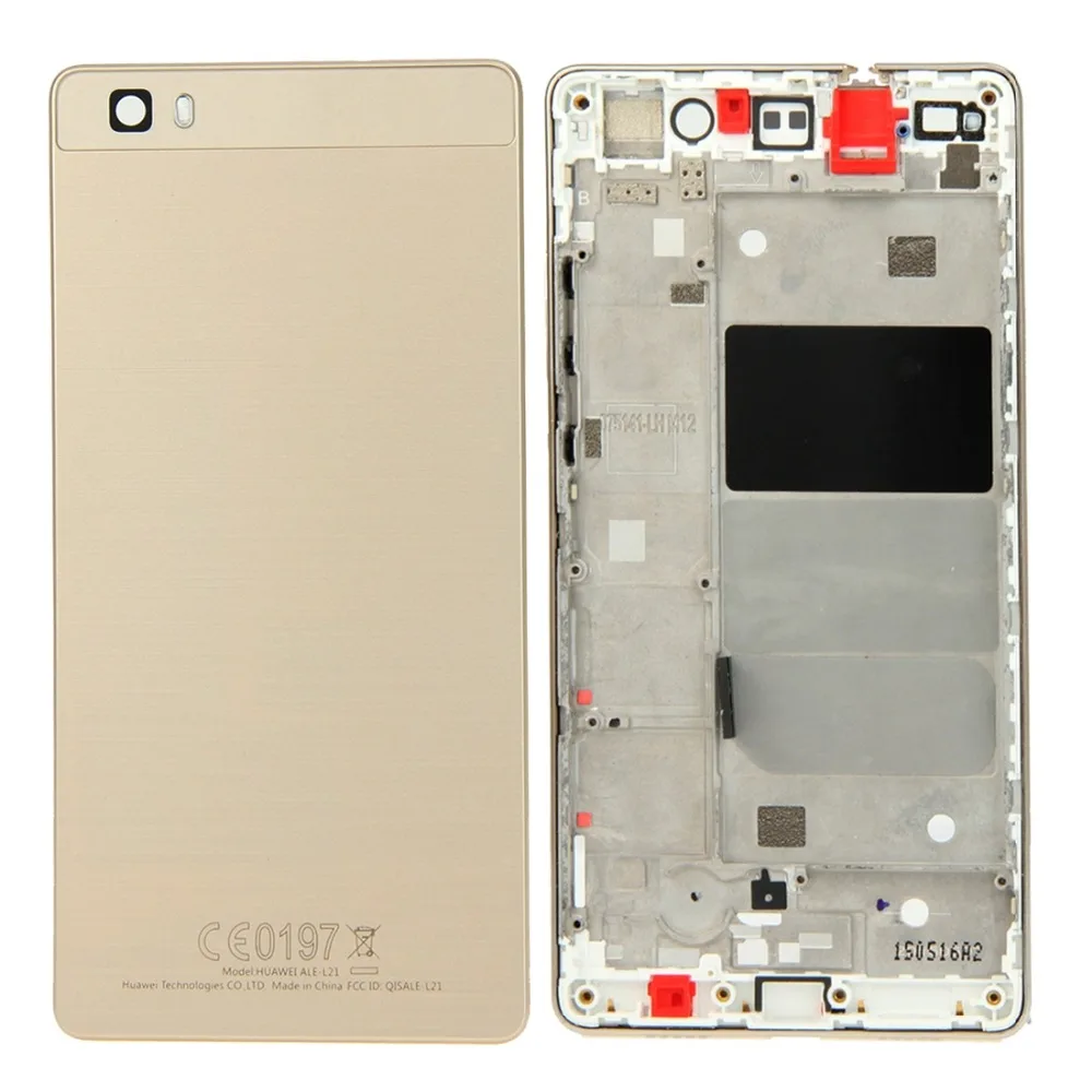 iPartsBuy New for Huawei P8 Lite Full Housing Cover (Front Housing LCD Frame Bezel Plate + Battery Back Cover)