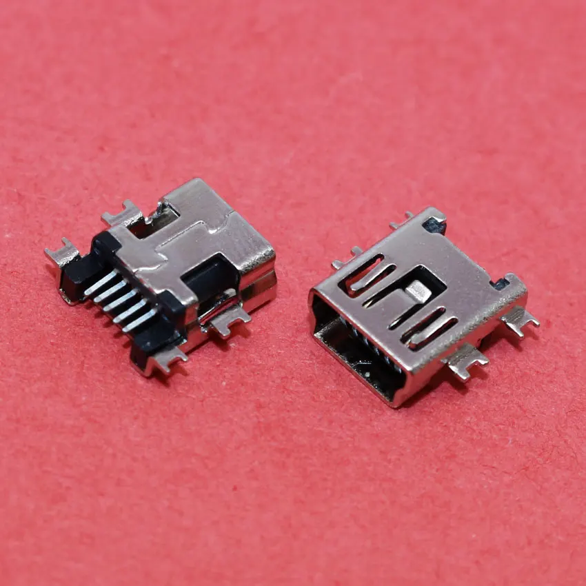 ChengHaoRan 1 Piece Mini USB Connector, 5pin Micro Data Connecting Socket Dock fit for MP3 MP4 Phone,MI-003